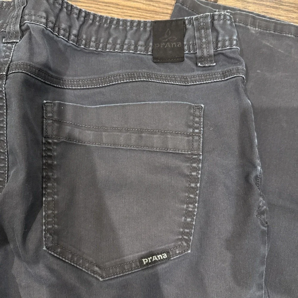 Prana‎ Bridger Jeans Mens 38Wx34L Slim Fit Pants Navy Outdoor Denim Straight Leg